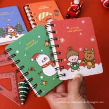 Creative Student Notebook Sprial Mini Portable Christmas Notebook Christmas Gift